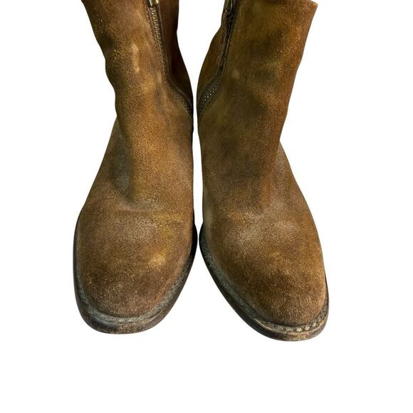 Diesel Pinky Suede Brown Distressed Ankle Boots Size 6.5 US / 37 EU - Picture 9 of 11